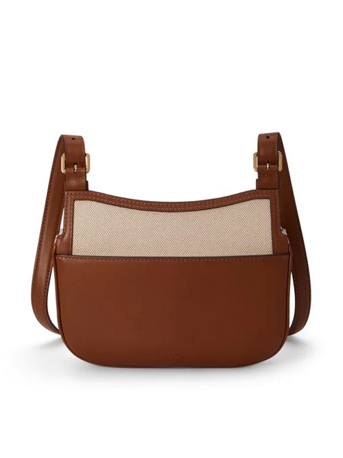 MARCY CRSBDY-CROSSBODY-MEDIUM LAUREN RALPH LAUREN | 431P10512001NTRL/BUFF CANVAS/LAUREN TAN